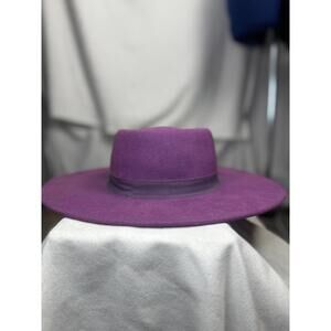 vintage purple telescope crown wool felt hat classic western ranch